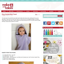 Easy Hooded Bath Towel