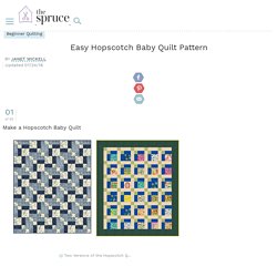 Easy Hopscotch Baby Quilt Pattern