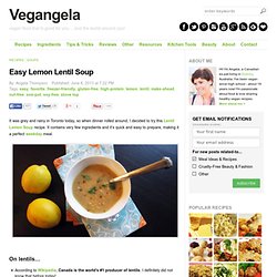 Easy Lemon Lentil Soup