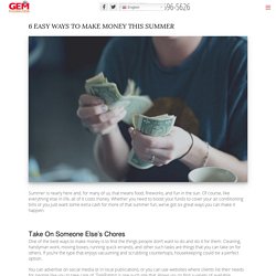 6 Easy Ways to Make Money This Summer