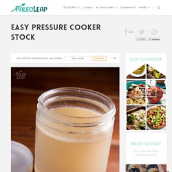 Easy Pressure Cooker Stock