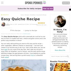 Easy Quiche Recipe