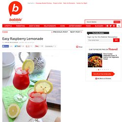 Easy Raspberry Lemonade