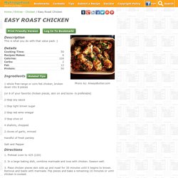 Easy Roast Chicken