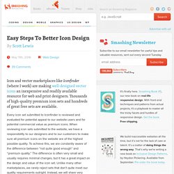 Easy Steps To Better Icon Design