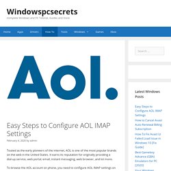 Easy Steps to Configure AOL IMAP Settings