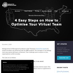 4 Easy Steps on How to Optimise Your Virtual Team