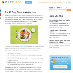 The 10 Easy Steps to Weight Loss / Nutrition