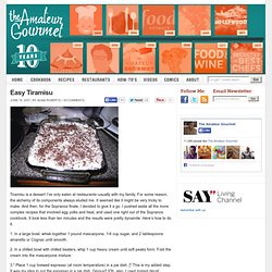 Easy Tiramisu