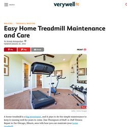 Easy Home Treadmill Maintenance and Care