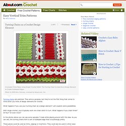 Free Crochet Patterns for Easy Edgings That Are Crocheted Vertically