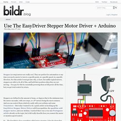 Use The EasyDriver Stepper Motor Driver