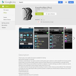 EasyProfiles (Pro) - Android Apps auf Google Play