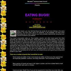 Eating Bugs!!