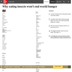 Why eating insects won't end world hunger