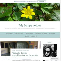 Ébauche de plan anti-démotivation de rentrée – Green is my happy colour