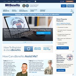 eBenefits - Homepage