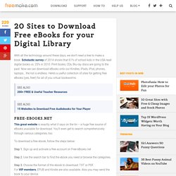 Best 20 Sites to Download eBooks