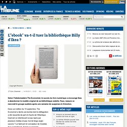 L'e-book menace-t-il la populaire bibliothèque Billy d'Ikea?