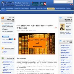 Free eBooks And Audio Books To Read Online Or Download