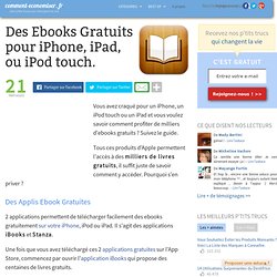 Des ebooks gratuits pour iPhone, iPad, ou iPod touch.