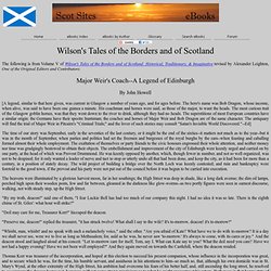 Scot Sites eBooks - Wilson's Tales of the Borders and of Scotland