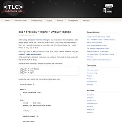 ec2 + FreeBSD + Nginx + uWSGI + django
