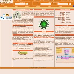 bourse d'echanges de fichiers genealogiques - accueil