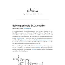 echelon » Building a simple ECG Amplifier