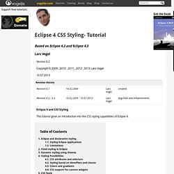 Eclipse 4 CSS Styling