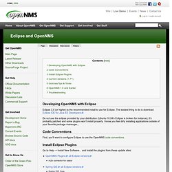 Eclipse and OpenNMS