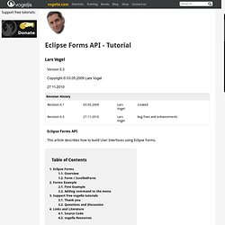 Eclipse Forms API