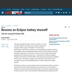 Become an Eclipse hotkey showoff
