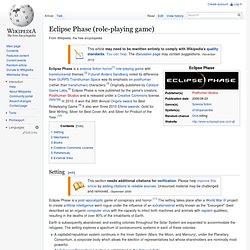 Eclipse Phase (role-playing game)