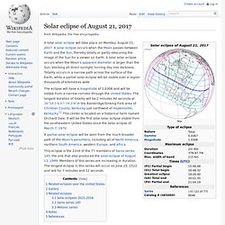 Solar eclipse of August 21, 2017