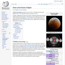 June 2011 lunar eclipse