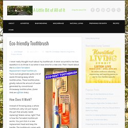Eco-friendly Toothbrush {Giveaway}