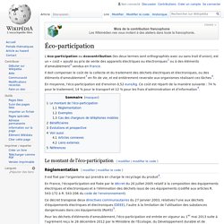 Éco-participation