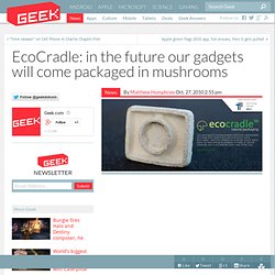 EcoCradle: in the future our gadgets will come packaged in mushrooms – New Tech Gadgets & Electronic Devices