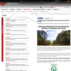 CEVISAMA 2010: ECOEFICIENTS SOLUTIONS, SOLUTIONS OF FUTURE