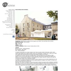 Ecole des Beaux-Arts - scol : rh+ architecture