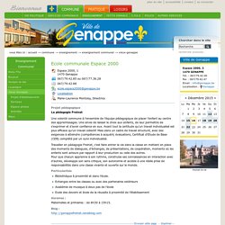 Ecole communale Espace 2000 — Site de Genappe