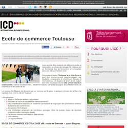 Ecole de commerce Toulouse - ICD