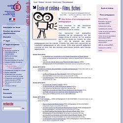 DSDEN 89 - École et cinéma - Films, fiches