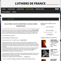 Luthiers de France