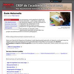 CDDP du Haut-Rhin - Documents pour la classe
