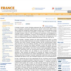 France Catholique - Écologie humaine - 2013_02_04