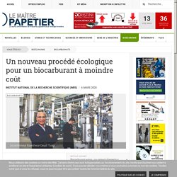 Le Maître Papetier - Un nouveau procédé écologique pour un biocarburant à moindre coût