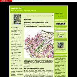 Culemborg : le quartier écologique d’Eva-Lanxmeer : ecoquartier