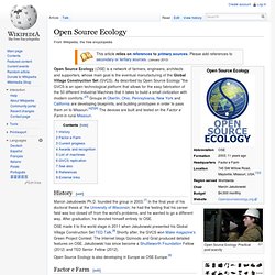 Open Source Ecology